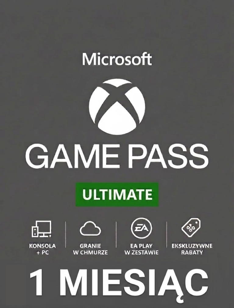 SUBSKRYPCJA XBOX GAME PASS ULTIMATE 1 MIESIĄC - 30 DNI - BEZ VPN