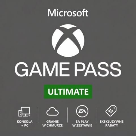 SUBSKRYPCJA XBOX GAME PASS ULTIMATE 12 MIESIĘCY - 365 DNI - EA PLAY + LIVE GOLD + CORE