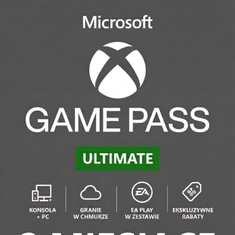 SUBSKRYPCJA XBOX GAME PASS ULTIMATE 2 MIESIĄCE - EA PLAY + LIVE GOLD + CORE