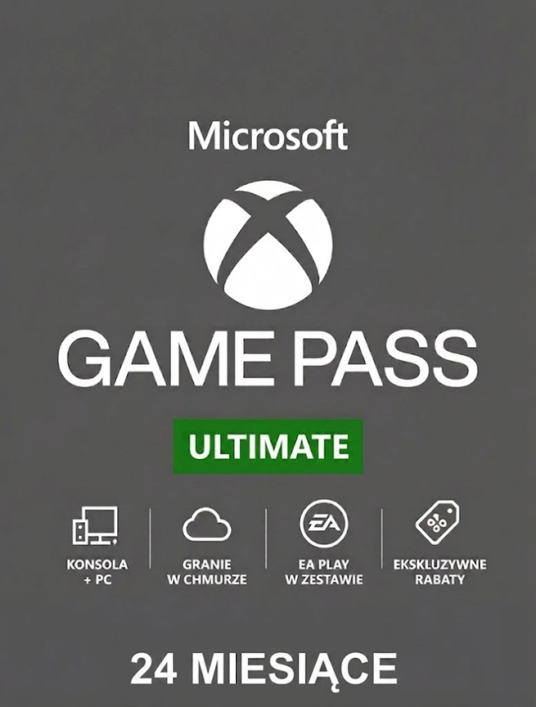SUBSKRYPCJA XBOX GAME PASS ULTIMATE 24 MIESIĄCE - 730 DNI - EA PLAY + LIVE GOLD + CORE