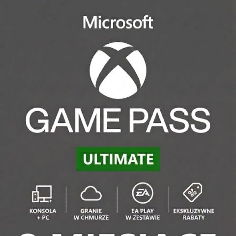 SUBSKRYPCJA XBOX GAME PASS ULTIMATE 3 MIESIĄCE - 90 DNI - EA PLAY + LIVE GOLD + CORE