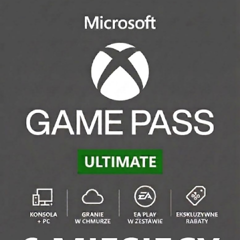 SUBSKRYPCJA XBOX GAME PASS ULTIMATE 6 MIESIĘCY - 180 DNI - EA PLAY + LIVE GOLD + CORE